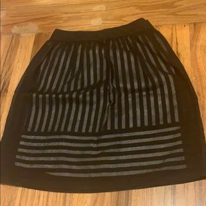 Cynthia Steffe black sheer skirt